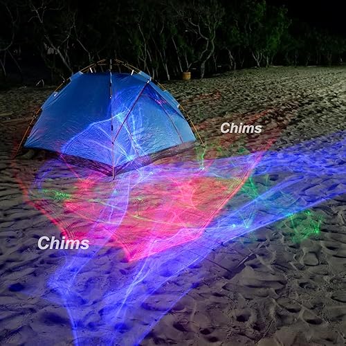 Miniatura 7 de Chims Mini proyector de luces para fiesta, nebulosa, proyector de iluminación remota para festival de Navidad, fiesta, camping, vacaciones, viajes