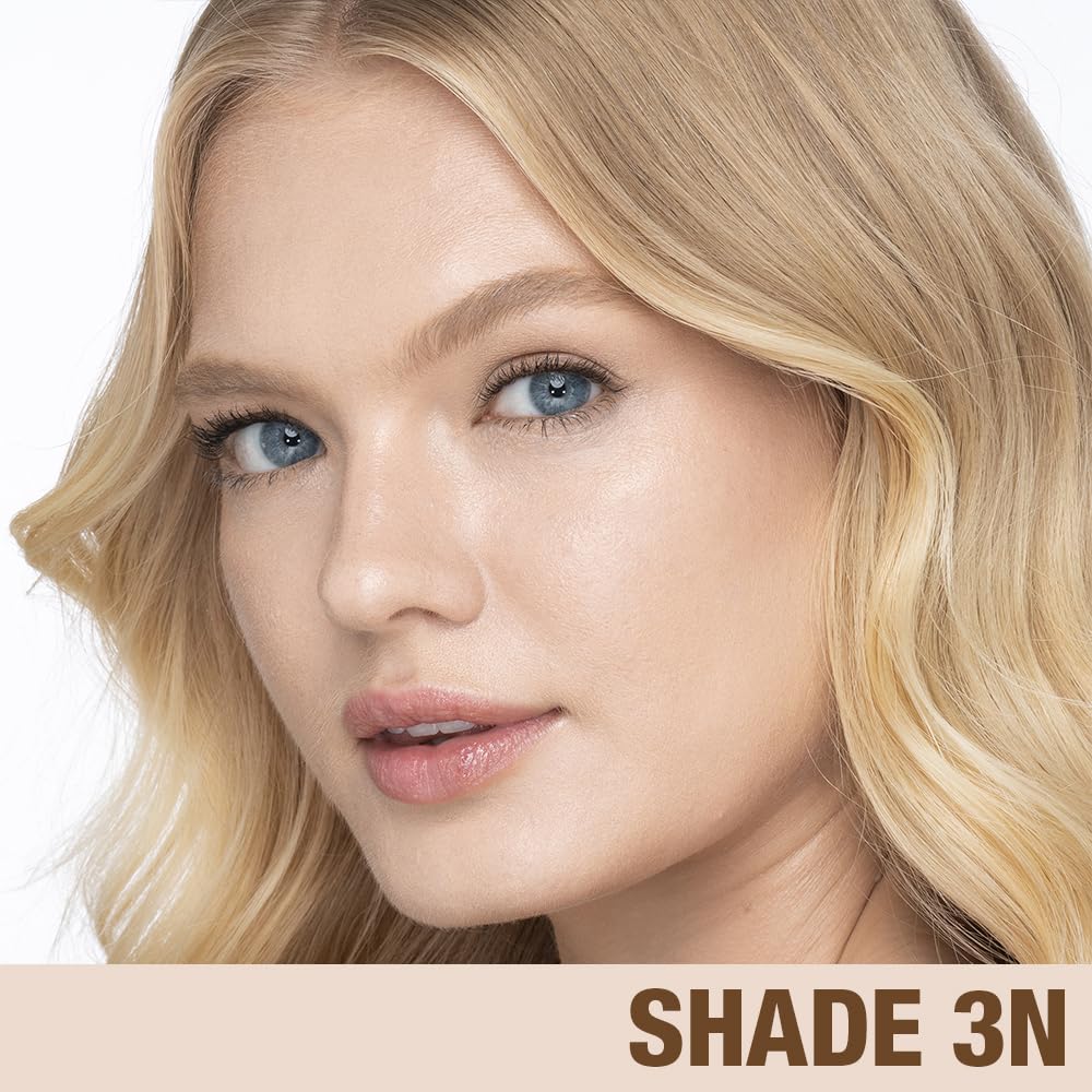 Charlotte Tilbury Beautiful Skin Medium Coverage Hydrating Foundation - Buildable Liquid Makeup for Instant Glow, Plumping Hydration & Lasting Skincare Benefits