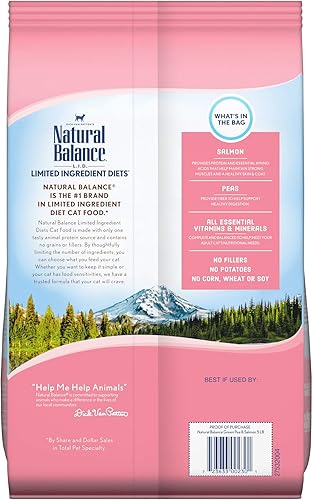 Miniatura 78 de Comida seca para gatos Natural Balance, con ingredientes limitados, Negro/Gris