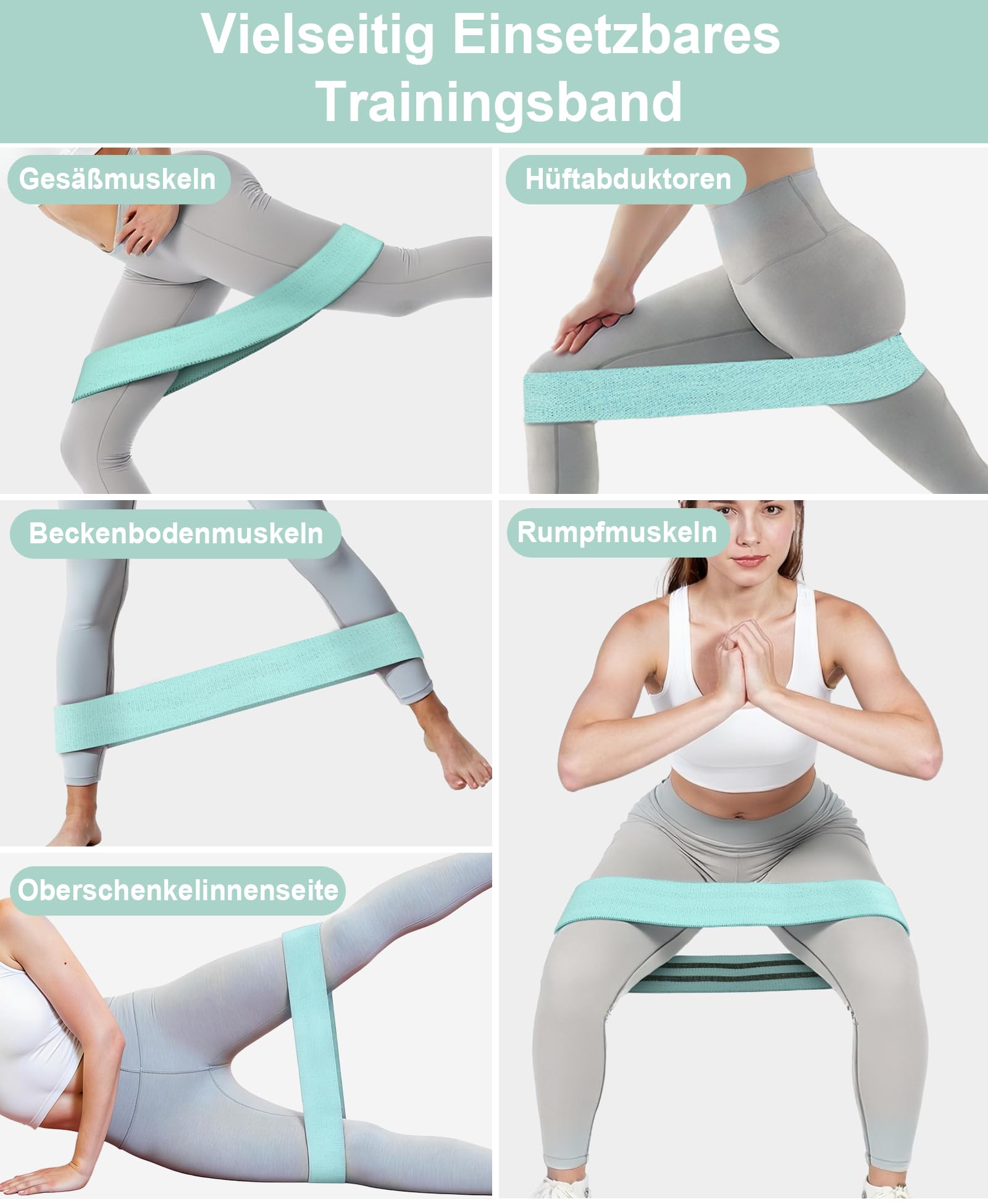 Oberschenkeltrainer 16kg Beckenboden Trainer, Beinpresse für Zuhause Kegel Beintrainer für Damen und Männer, Beckenbodentrainer für Frauen & Männer, Gesäßtrainer für Postpartale Erholung mit Band