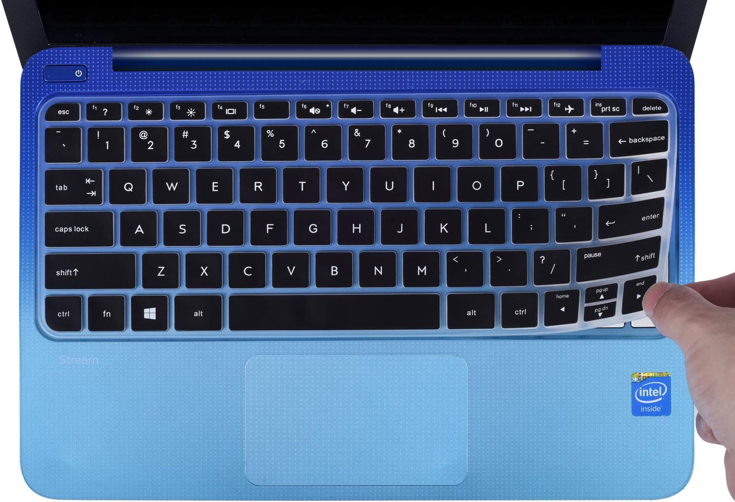 CaseBuy Keyboard Cover Compatible 2019 2018 2017 HP Stream 11 ah110nr ah012dx ah112dx / HP Stream 11 Pro G4 G2 11.6 / HP Stream 11 y010wm y010nr y020nr Soft-Touch Protective Skin, Black