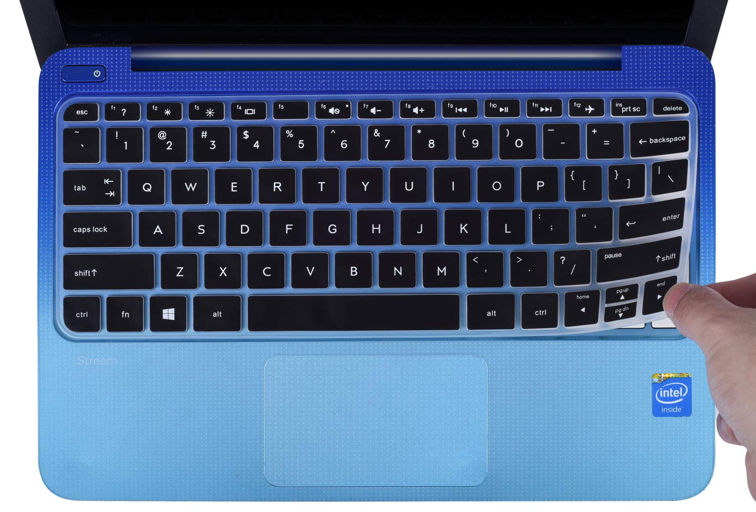 CaseBuy Keyboard Cover Compatible 2019 2018 2017 HP Stream 11 ah110nr ah012dx ah112dx / HP Stream 11 Pro G4 G2 11.6 / HP Stream 11 y010wm y010nr y020nr Soft-Touch Protective Skin, Black