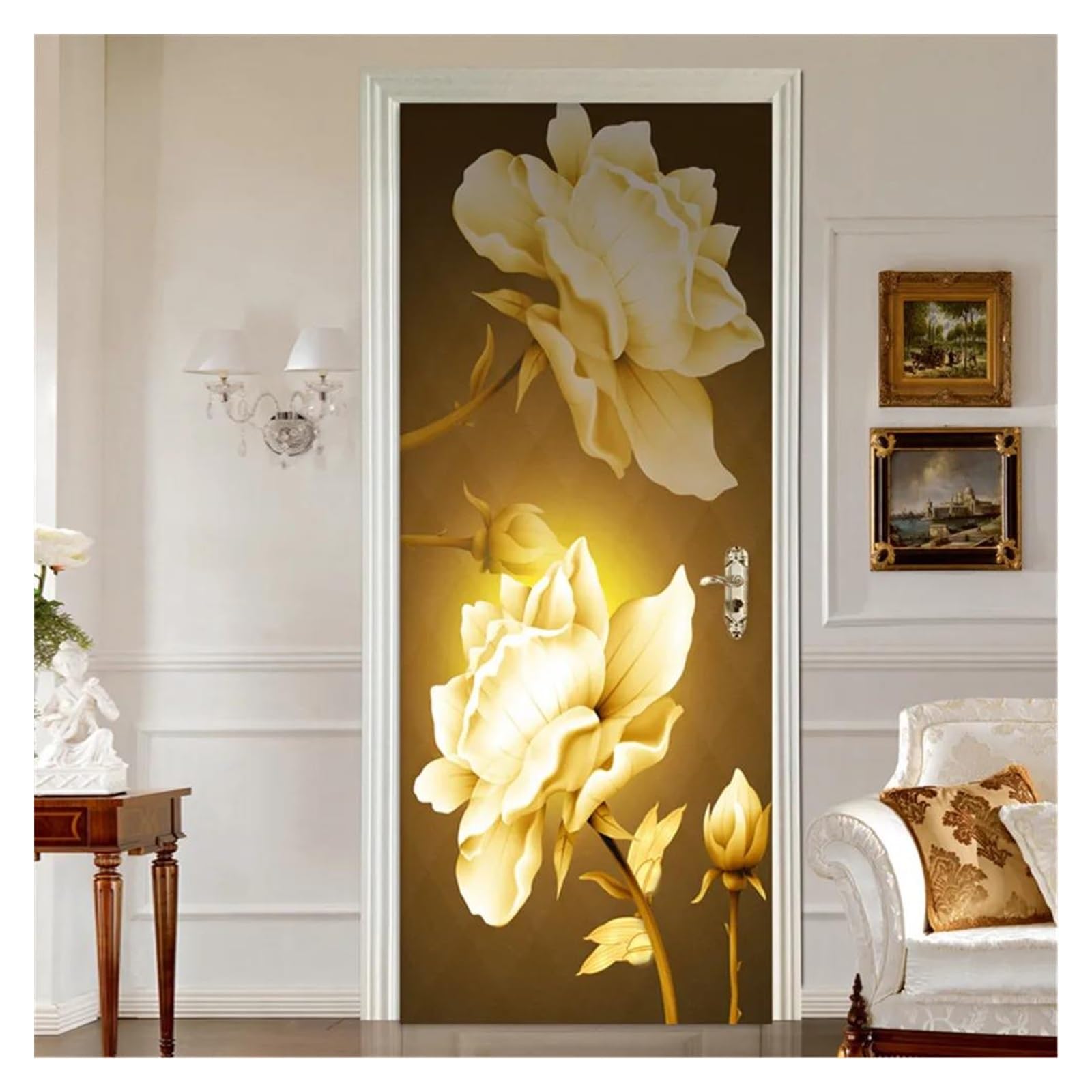 Autocollants muraux auto-adhesifs impermeables deco salon cuisine et papier peint abstrait 3D moderne
