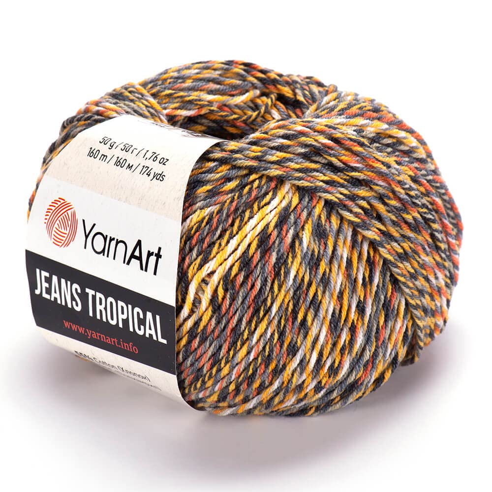 YarnArt Jeans Tropical Yarn - 55% Cotton 45% Acrylic, 50g/174yds, Sport Weight For Amigurumi & Summer Projects - View #5