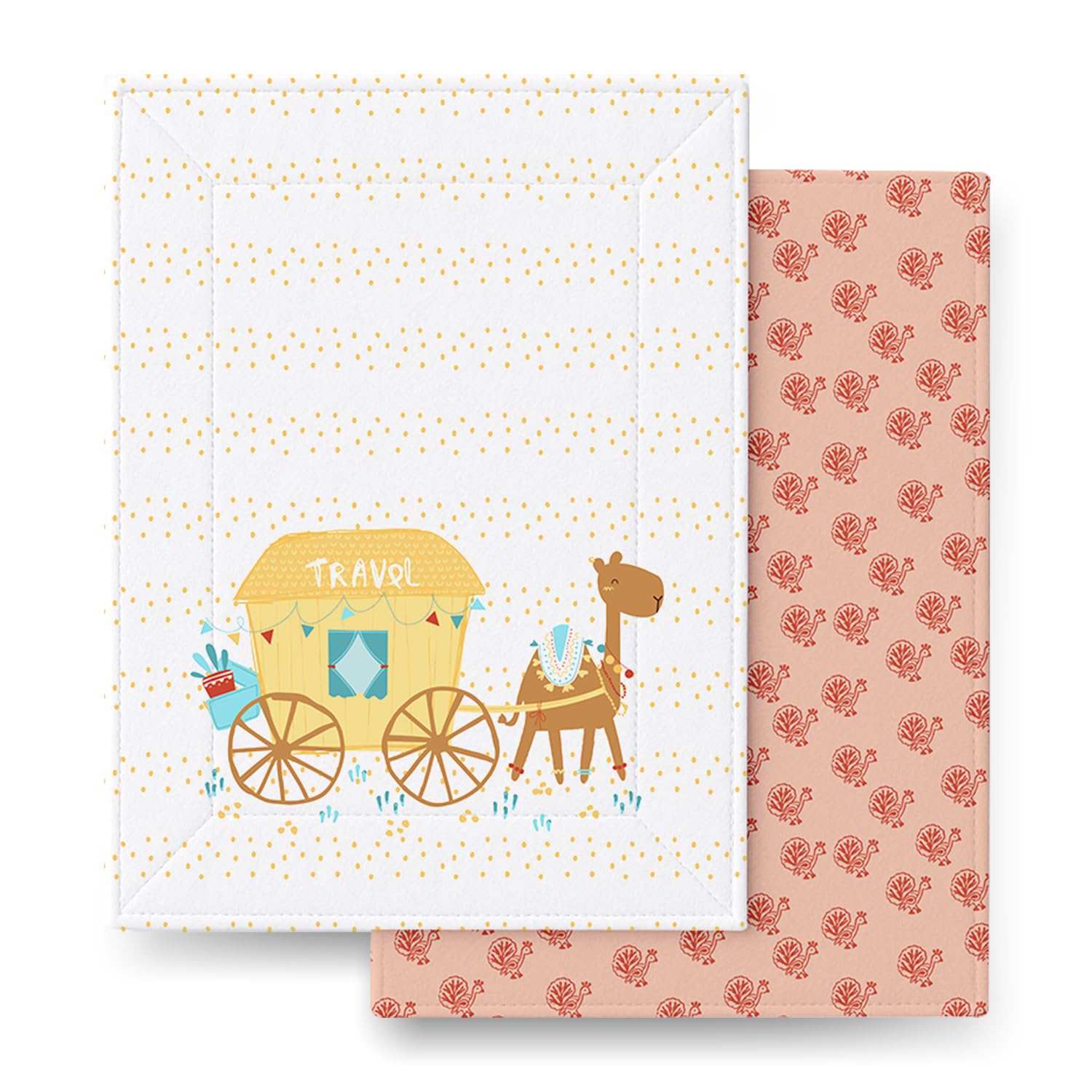 Tidy Sleep Baby Changing Mat – Waterproof, Foldable, Padded Diaper Changing Sheets for Newborns & Infants – Pack of 2, Little Finder (65 cm x 45 cm)-image-5