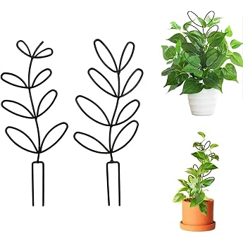 Trellis for Indoor Plants Garden Plant Support Trellis Flower Support Trellis 2 Pieces Potted Plants Trellis Plant Pot Plant Cages Climbing Aid for Plants Plant Grid