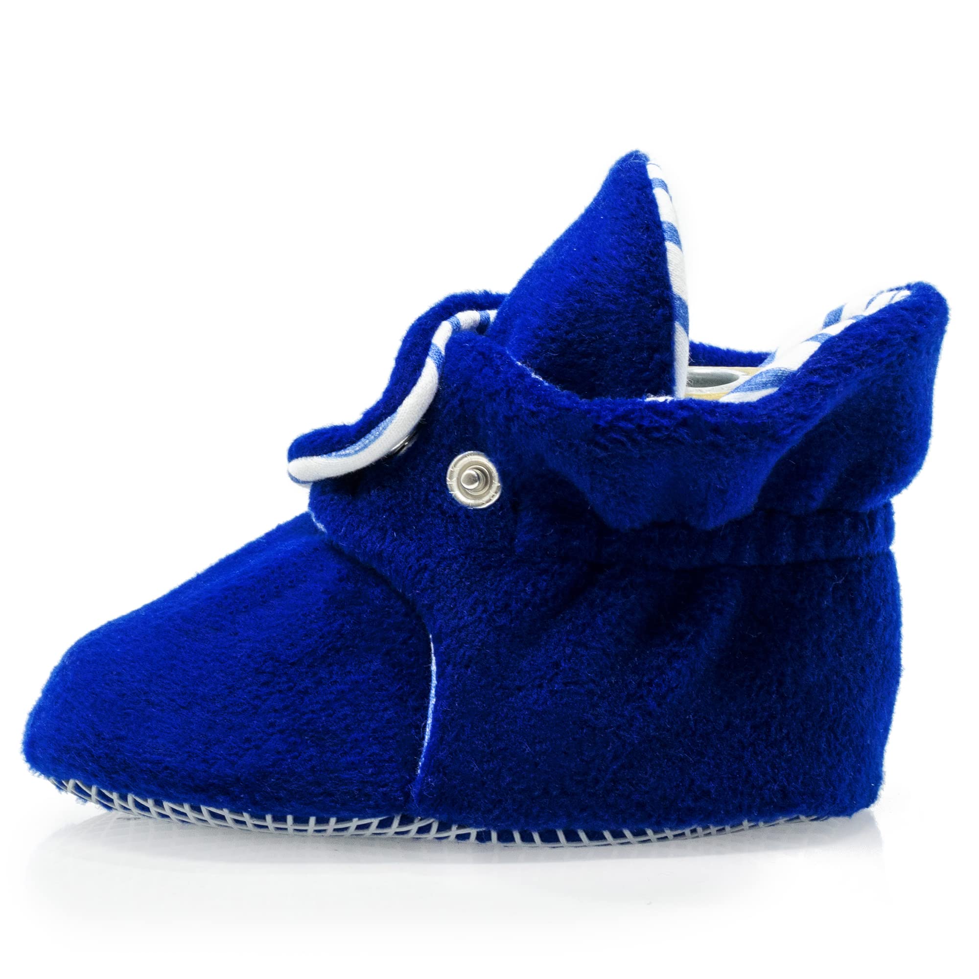 Ella Bonna Mini botines de forro polar con parte inferior antideslizante, flexibles, para bebés y niñas