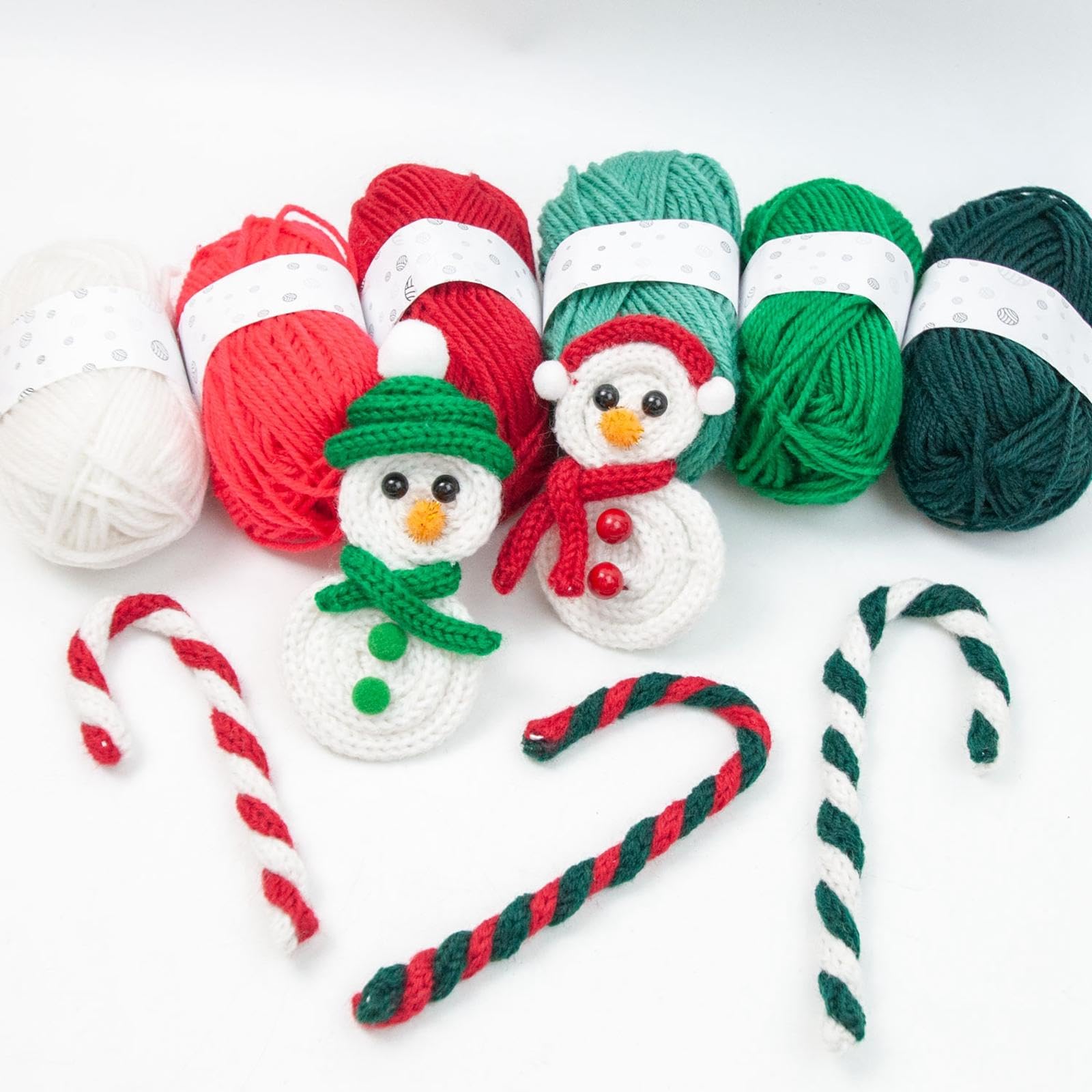 6 Pezzi Manuale Spool Knitter Accessori Filo Mini Telaio Maglia Macchina Tessitura Manuale Adatto per Artigianato Regalo Lavori Creativi CAS, 6 Colori Filato Verde