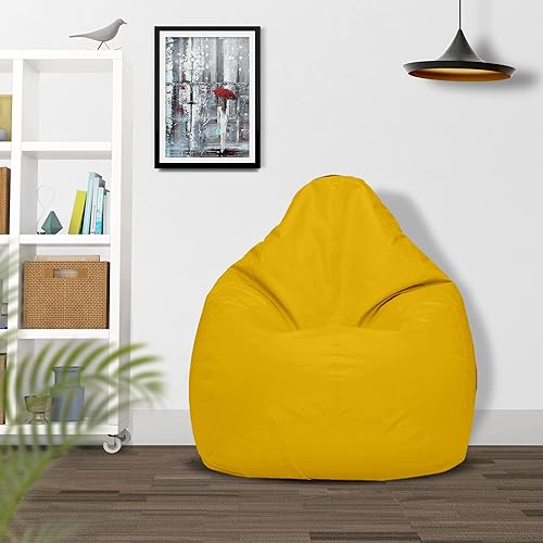 Miniatura 2 de Ample Decor Funda para puf (relleno no incluido), almacenamiento de juguetes de felpa de piel sintética suave, construcción duradera, cremallera