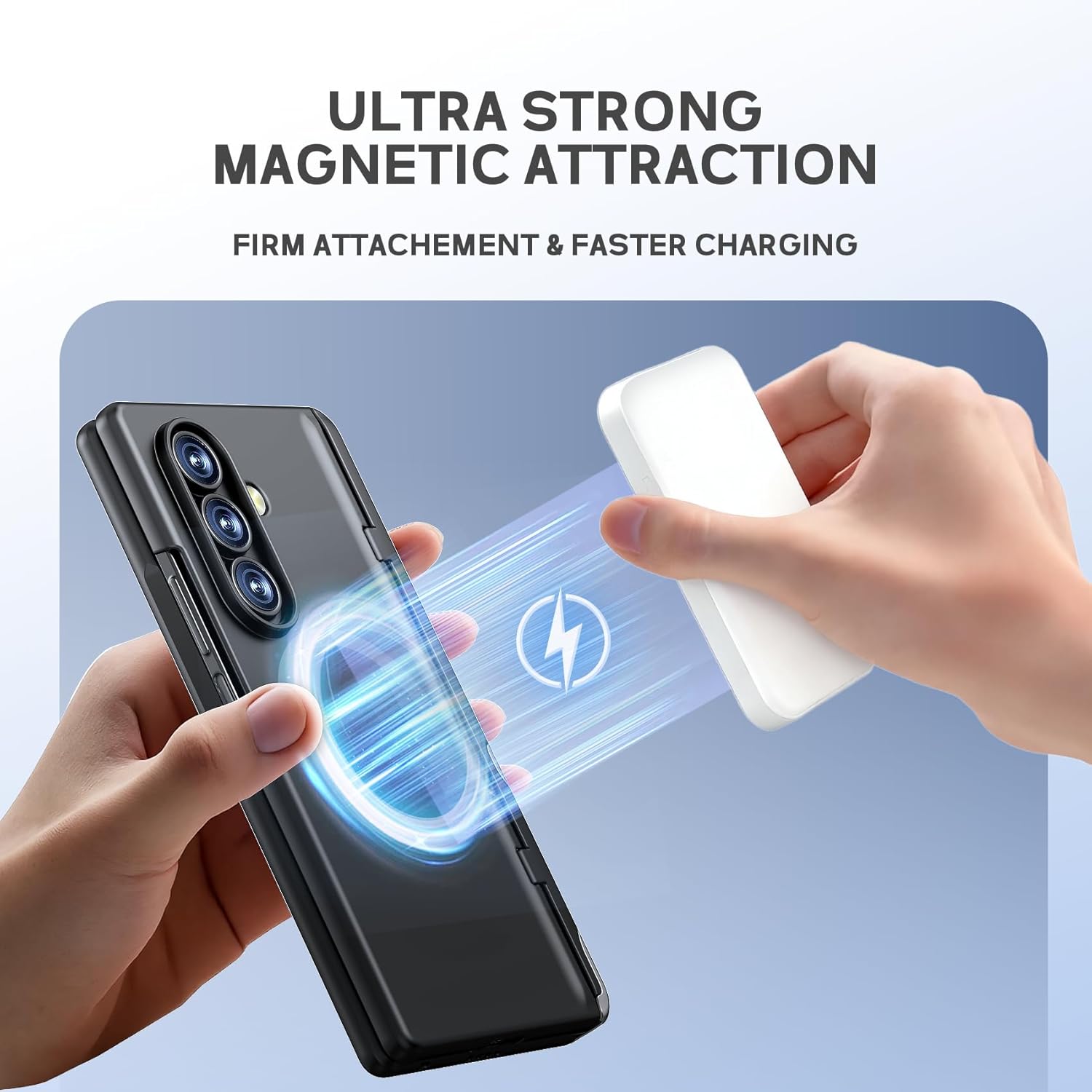 for Samsung Galaxy Z Fold7 Case, [Compatible with Magsafe], [Invisible Kickstand & Privacy Screen Protector], Protective Phone Case for Samsung Galaxy Z Fold 7, Frosted Black - Image 4