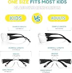 Kids Safety Glasses 24pcs, CSA Z94.3 & ANSI Z87.1 Bulk Clear Lens Child Protective Glasses Scratch and Impact Resistant Youth Safety Goggles with Color Frame for School Science Lab DIY
