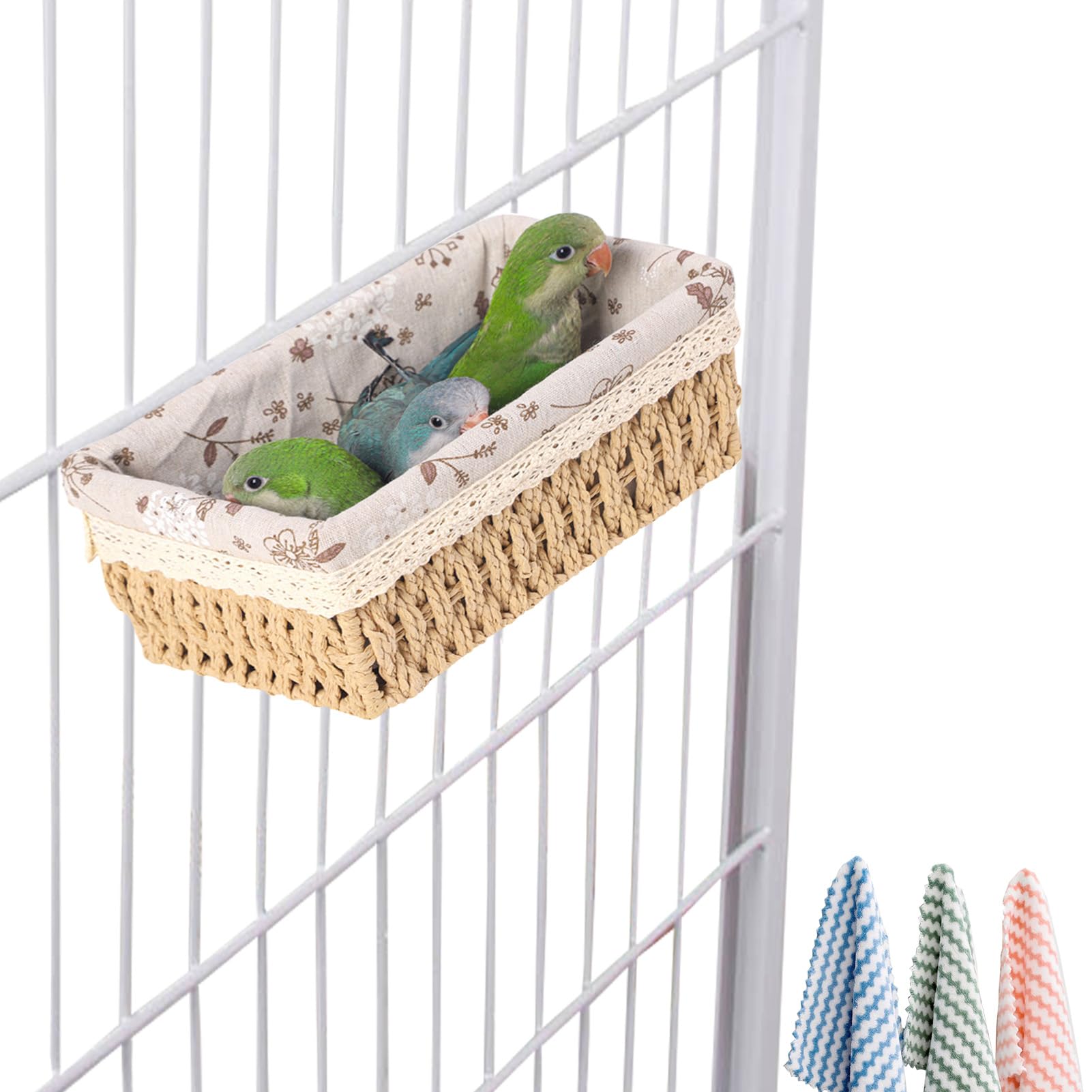Bird Nest for Cage, Winter Warm Bird Bed for cage, Bird Cage Accessories, Bird Hammock for Parrot, Parakeet, Cockatiel, Lovebird, Canary and Small Birds