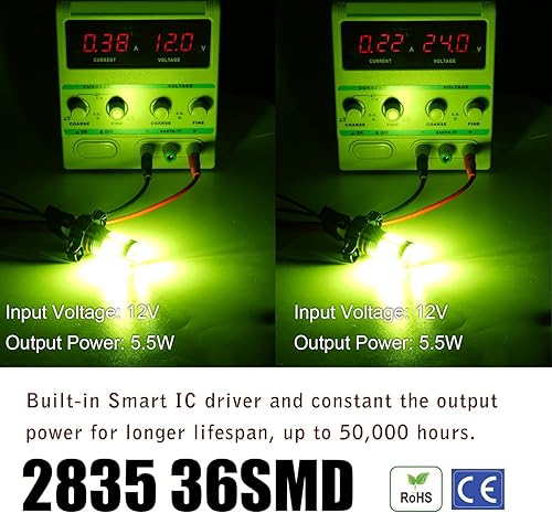 Vista 41 de Bombillas LED antiniebla superbrillantes de 3000 lm H8 H11, bombillas DRL de alta potencia 3030 chips con lente de proyector de repuesto