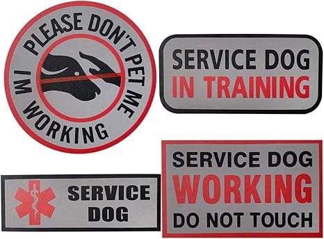service dog in training velcro patch
