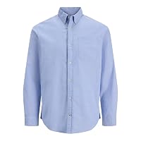 Jack&Jones JJEOXFORD Shirt L/S S21 Noos, Camicia Uomini