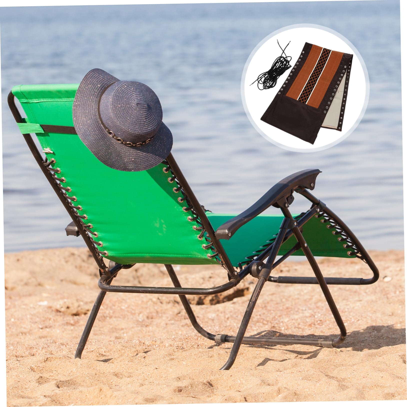TOPBATHY Bezug für Liegestühle 1 Satz Gewebe Ersatz für Outdoor Klappstuhl