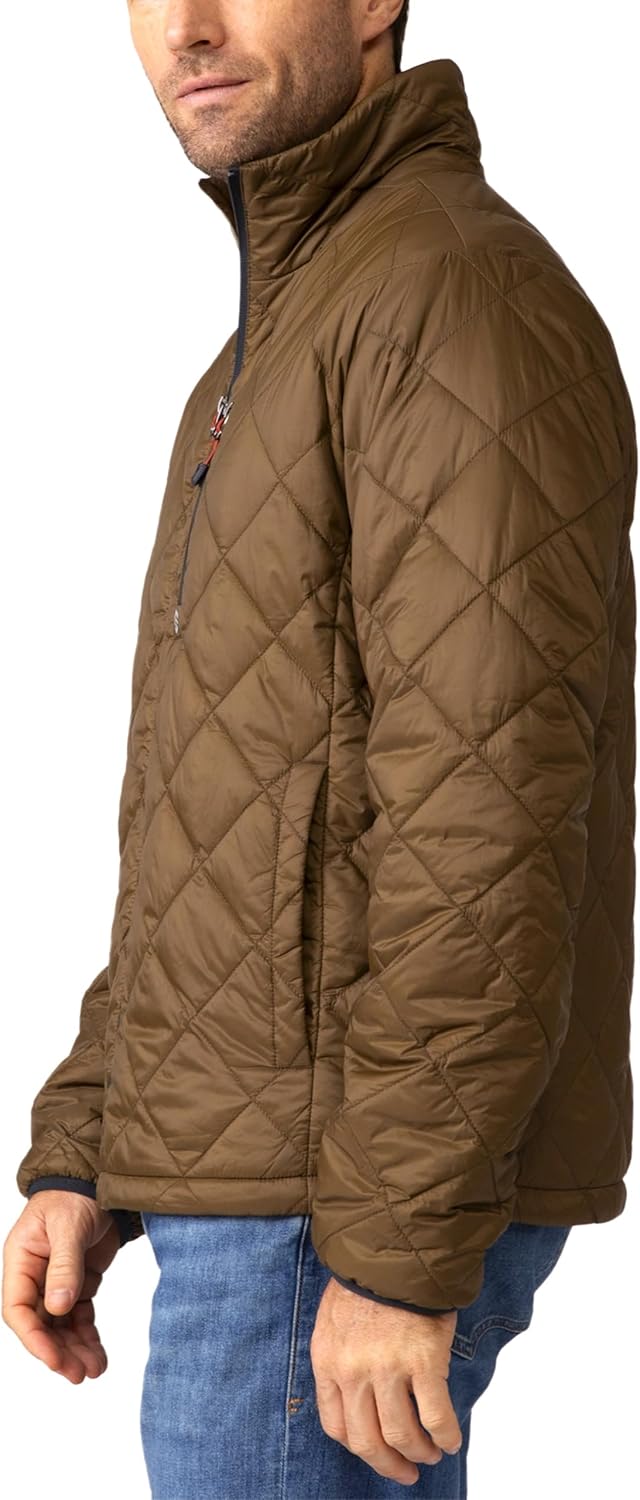 Free Country Mens Puffer Jacket Lightweight Winter Soft Insulated Coat Water and Wind Resistant Ski Hiking Travel for Men