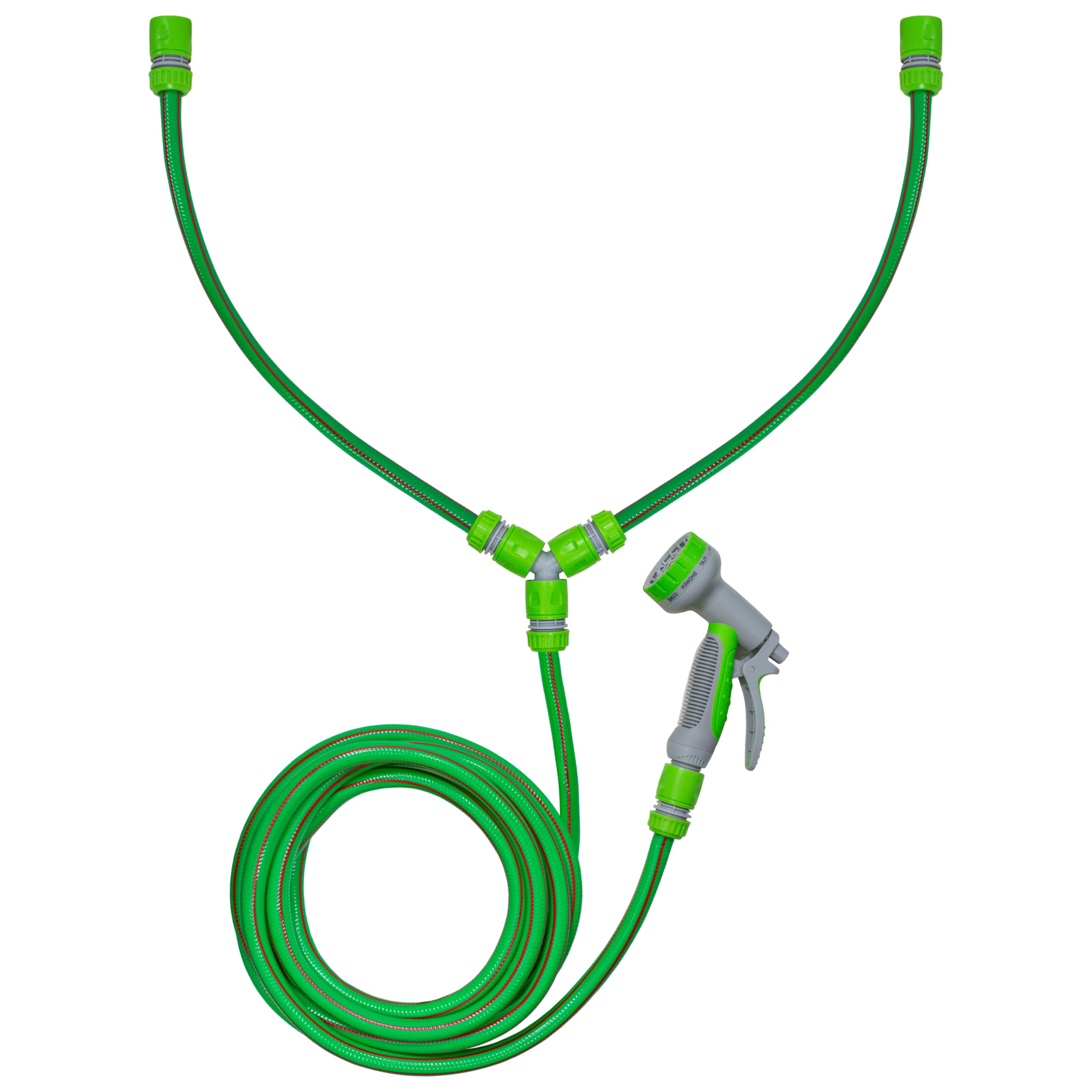 Dog Shower Mix Hot Cold Water Hose with Gun Green Pet Grooming Bath Groomer
