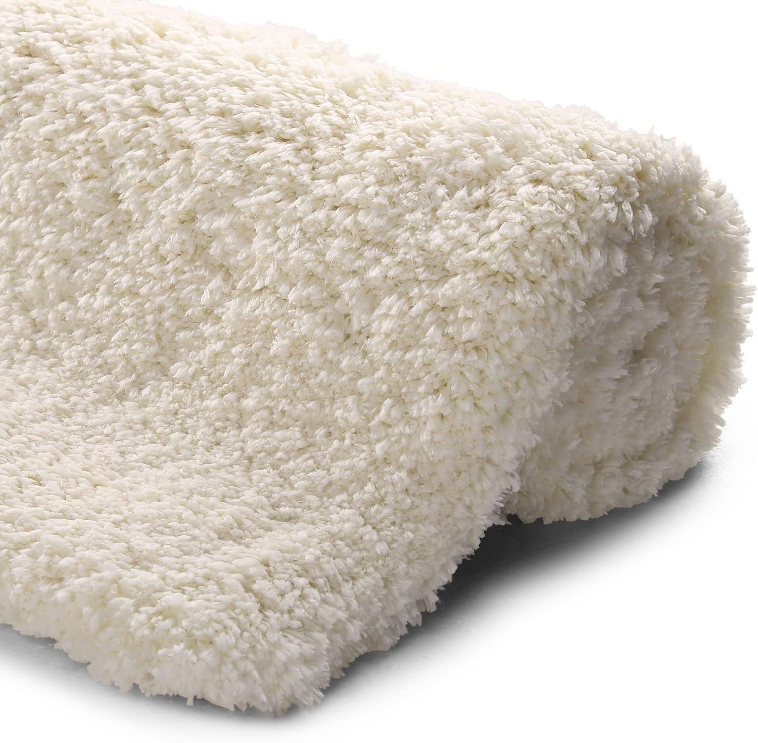 Yimobra Bath Rugs Plush Bath Mat, Soft Comfortable, Extra Thick Fluffy Shower Rug, Super Water Absorbent, Machine Washable Non Slip Shaggy Mats for Tub (31.5 x 19.8 Inches, Beige) : Home & Kitchen