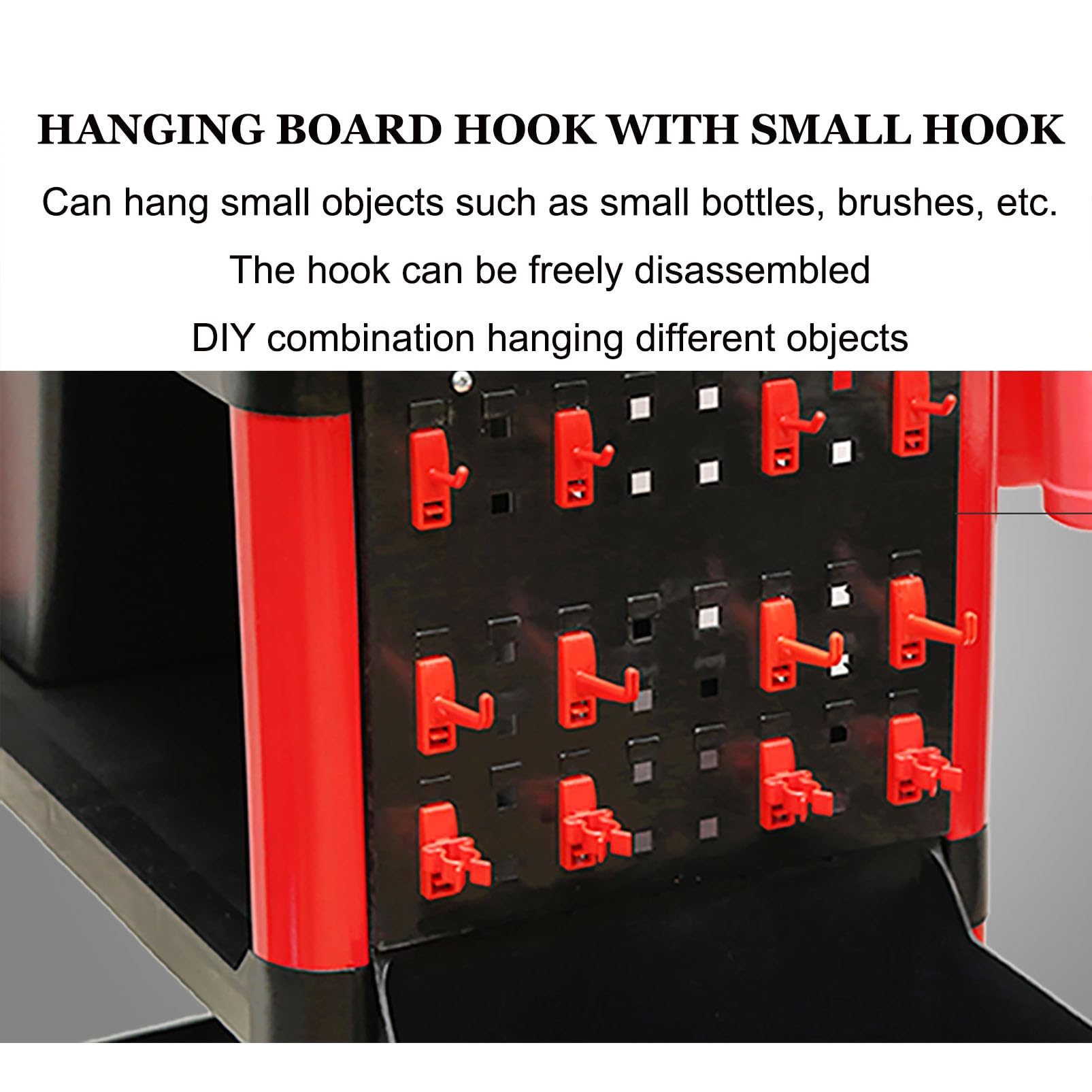 Carrito organizador para mecánicos, almacenamiento de herramientas de 3 estantes con placa lateral para colgar y botella, carrito de trabajo multiusos para garaje, almacén, detalles de coche