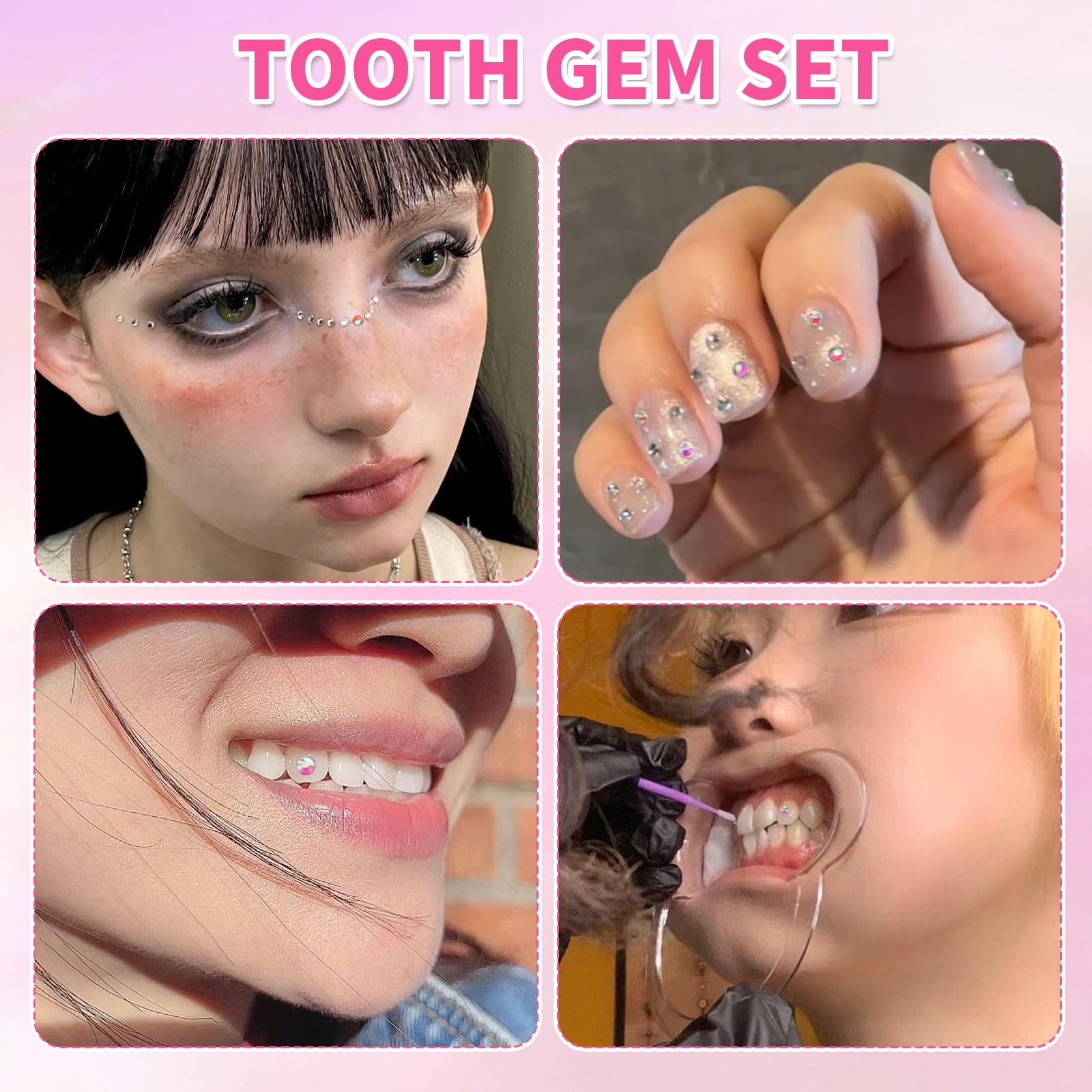Zahnschmuck Set Mit Kristallen - DIY Tooth Gems Für Strahlendes Lächeln