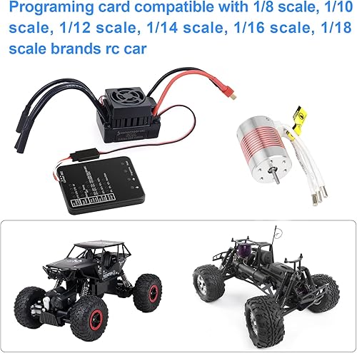 Miniatura 5 de Surpass Hobby ESC Tarjeta de programación RC Car Controlador electrónico de velocidad LED Tarjeta de programa solo compatible con Supass Hobby