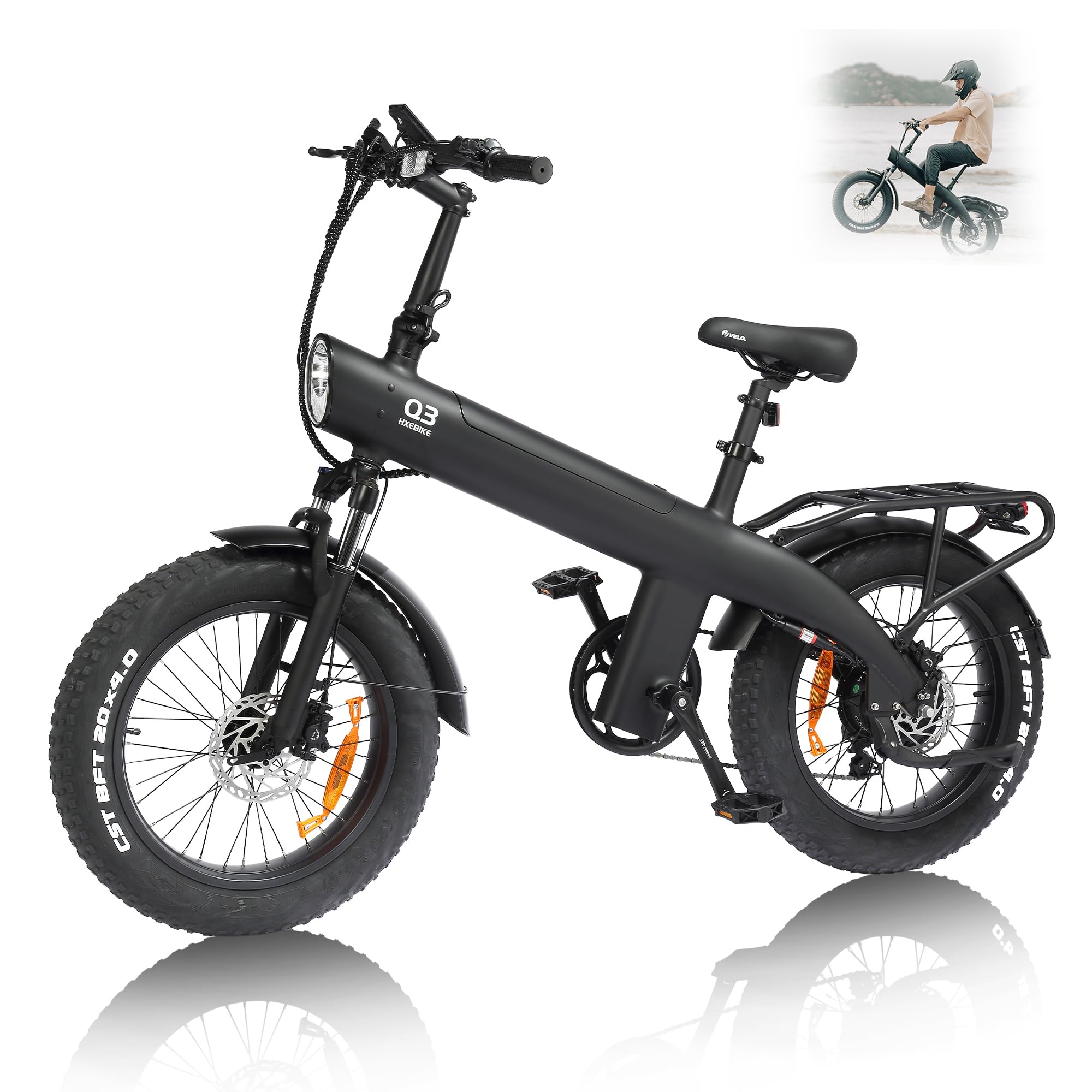 Amazon.com : HX Q3 Electric Bike for Adults with Removable Battery