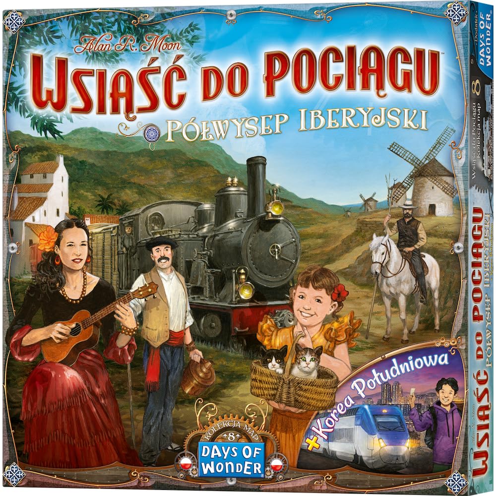 Days of Wonder, Wsiąść do Pociągu: Kolekcja Map 8 - Półwysep Iberyjski i Korea Południowa