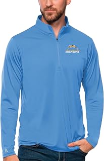Men's Powder Blue Los Angeles Chargers Tribute Quarter-Zip Lightweight Pullover Top