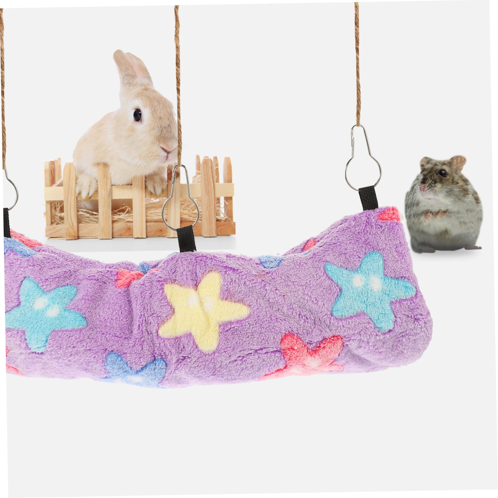 Beavorty 3stücke Hängematte Für Kleine Tiere Weiche Warme Hängeschaukel Für Hamster Frettchen Und Meerschweinchen Für Käfige Baumwolle Einfach Zu Befestigen Für Jahreszeiten