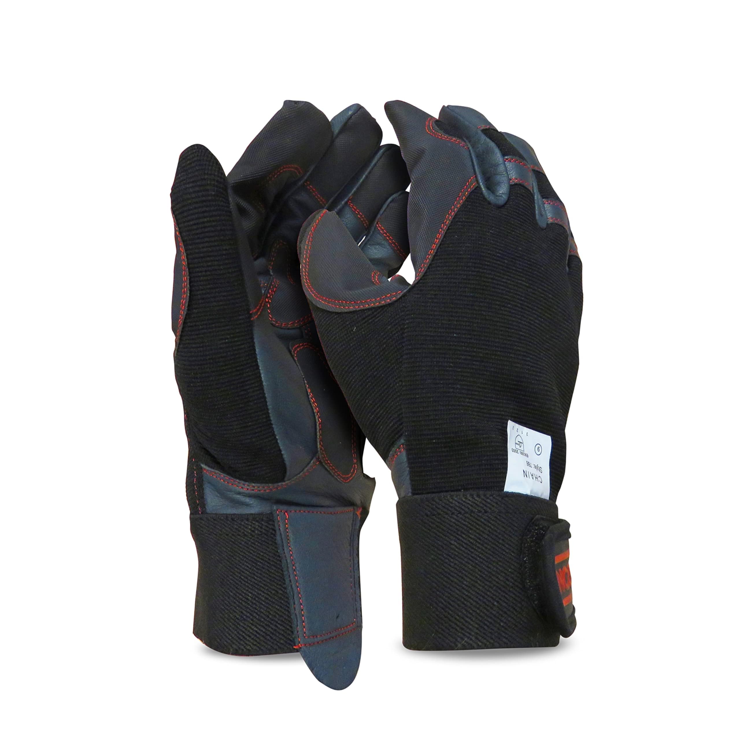 Oregon Black Chainsaw Gloves, 4 Way Stretch Ppe Clothing, Xl (Size 11)