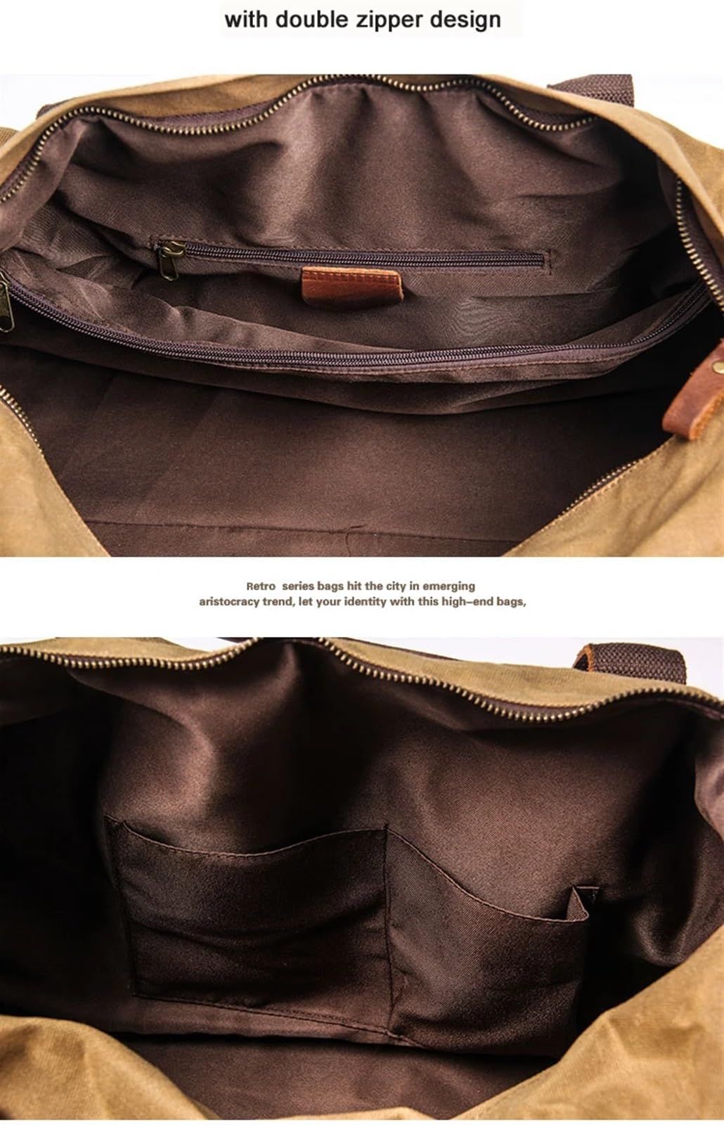 Reisetasche Wasserdichte gewachste Canvas-Leder-Herren-Reisetasche, Handgepäck-Tasche, Handgepäck, große Tragetasche, Vintage-Herren-Reisetasche, Wochenendtasche, große Übernachtungstasche(Green)