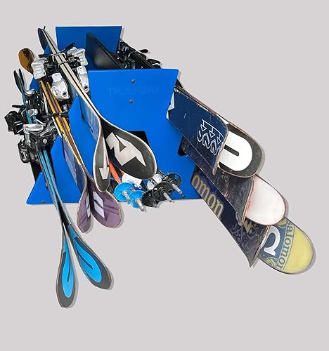 Miniatura 24 de TRAPSKI Soporte móvil para esquí de montaña y snowboard Plástico HDPE de grado marino Protección UV Correa premium incluida Fabricado