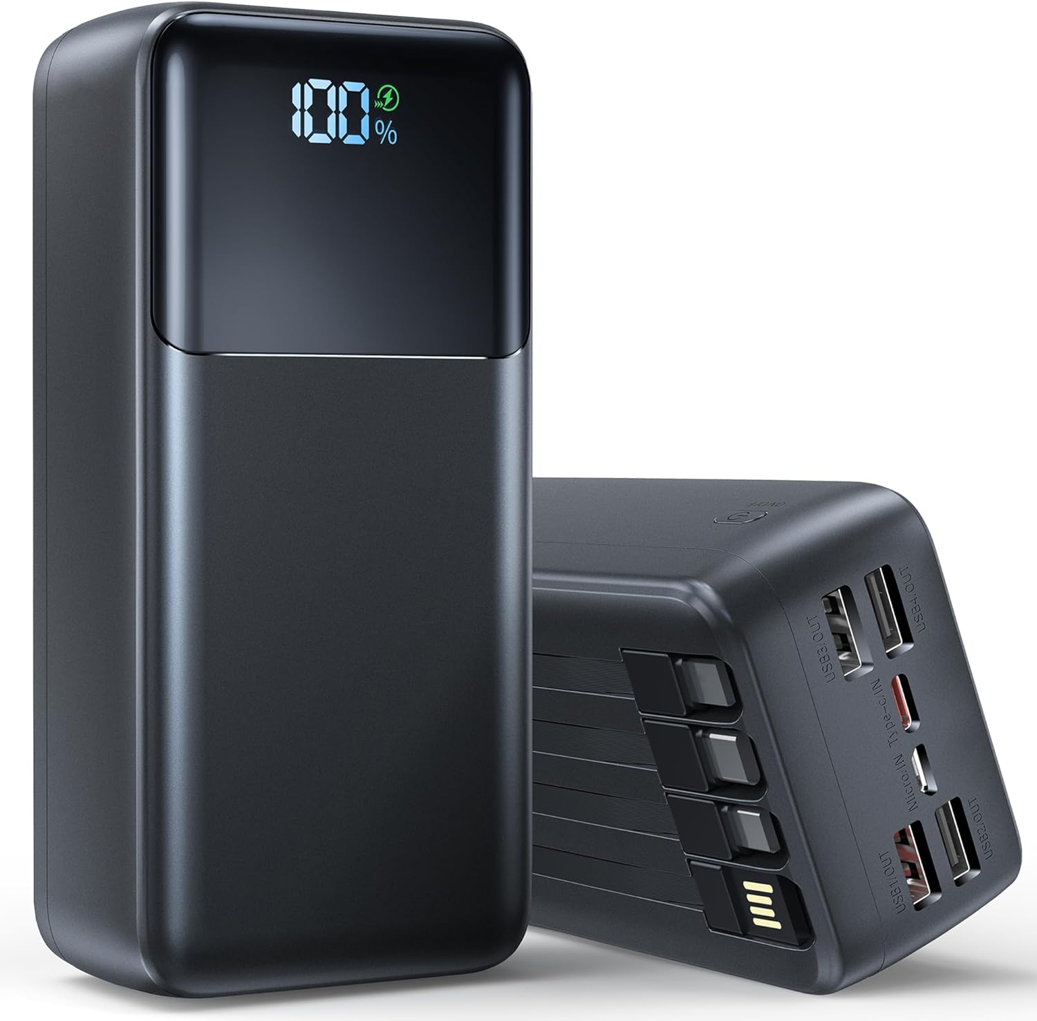 Newest 56800mAh 65W Power Bank Portable Charger, External Battery Pack Phone Charger,10 Charging Ports Battery bank With Smart LED Display, for iPhone/iPad/Tablets