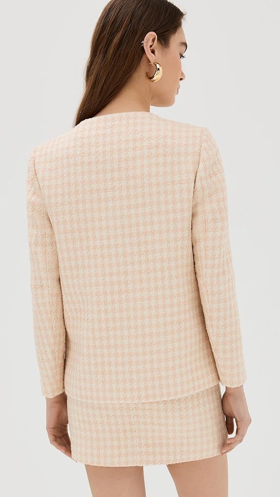 Amazon.com: ANINE BING Women's Janet Jacket, Cream and Peach
