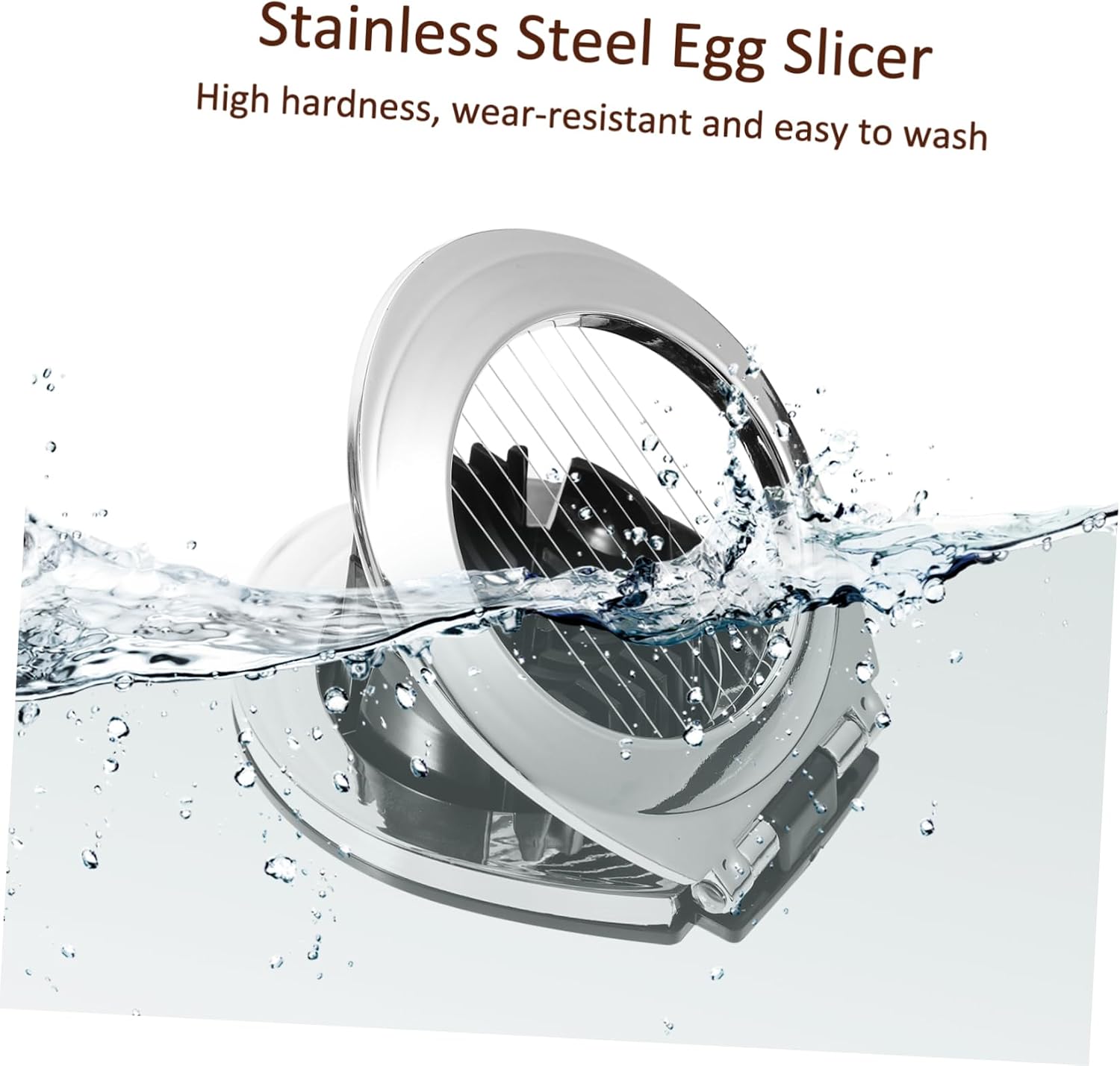 Stainless Steel Cutter and Slicer High Hardness Tool for Even Slices of Eggs Easy to Clean for Everyday Use Great for