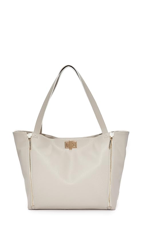 Rosie Pope Diaper Bag, Sloane Tote, Grey/White