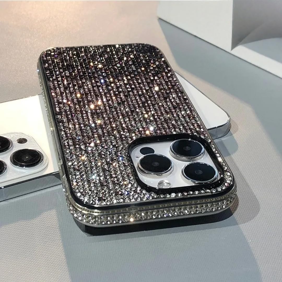 Coque de Luxe Brillante Effet Diamant pour iPhone 15 Pro Max Violet