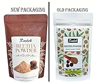 Vista 2 de Soapnut/Aritha/Reetha Powder para el cuidado del cabello Natural Sin conservantes ni aditivos añadidos (8 oz)