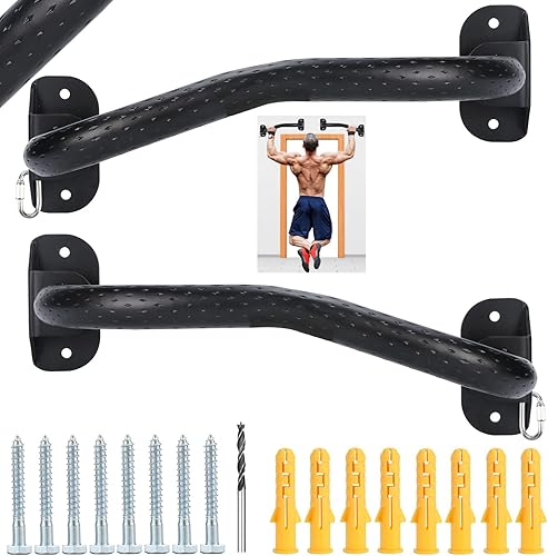 Barra de dominadas montada en la pared, sello de carbono, 800 libras, ancho ajustable, barra de fitness, puerta de barra de fitness con agarre