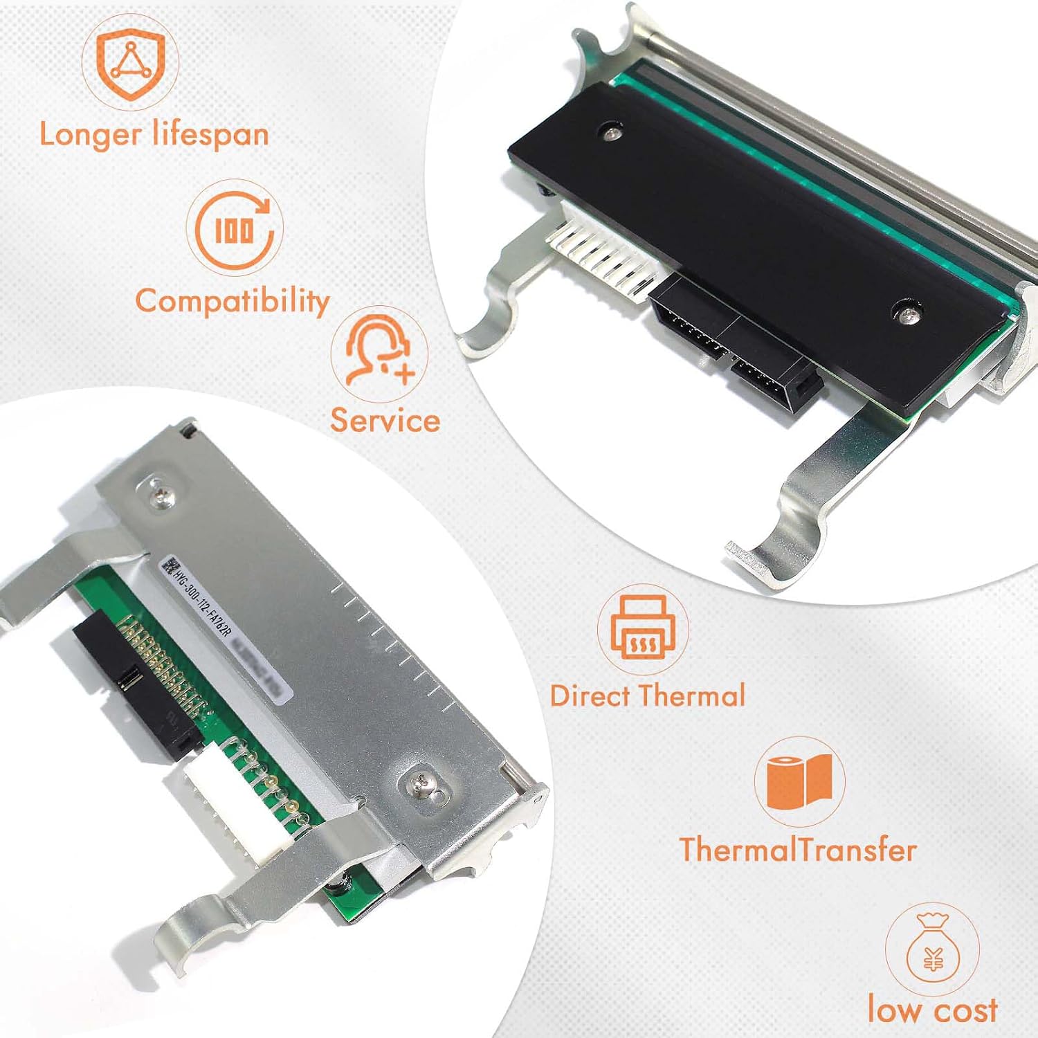 GETPARTS 1-040083-900 New Printhead for Intermec PX4i PX4E Thermal Barcode Printer OEM Replacement 300dpi