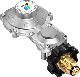 GasSaf 2 Stage Propane Regulator for RV, Generator, Camp Stove, Gas Grill, Camper, Heater - Without Propane Hose