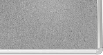 ALLboards Felt Noticeboard with Aluminium Frame 120x90cm, Textile Push pin Bulletin Board Grey