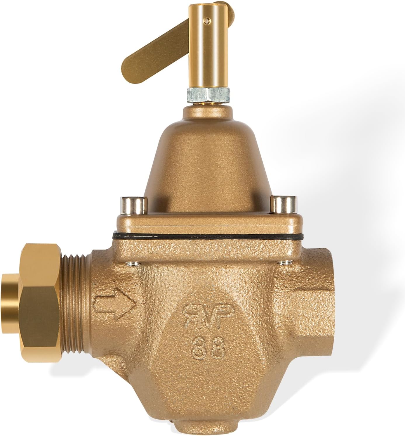 1/2 in Bronze Tubular High Capacity Boiler Feed Water Pressure Regulator, Replacement for Watts 1156F, B1156F, S1156F