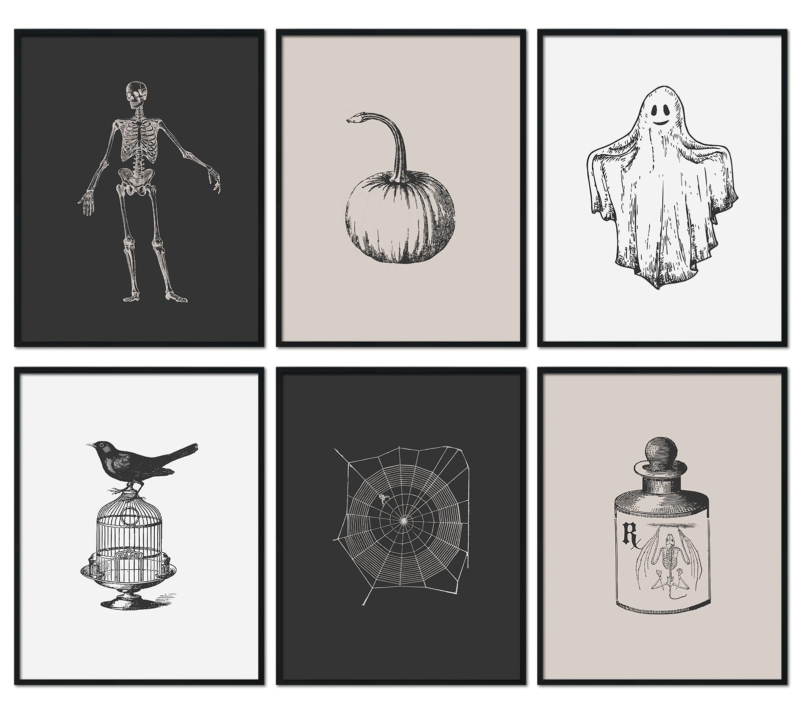 amazon-com-anydesign-6pcs-halloween-wall-art-prints-8-x-10-inch-vintage-halloween-room-decor-muscle-skeleton-ghost-spooky-gothic-wall-art-poster-aesthetic-for-gallery-living-room-bedroom-unframed-posters-prints for Black And White Free Vintage Halloween Printables Amazon.com: AnyDesign 6Pcs Halloween Wall Art Prints 8 x 10 Inch Vintage Halloween Room Decor Muscle Skeleton Ghost Spooky Gothic Wall Art Poster Aesthetic for Gallery Living Room Bedroom(UNFRAMED): Posters & Prints for Black And White Free Vintage Halloween Printables