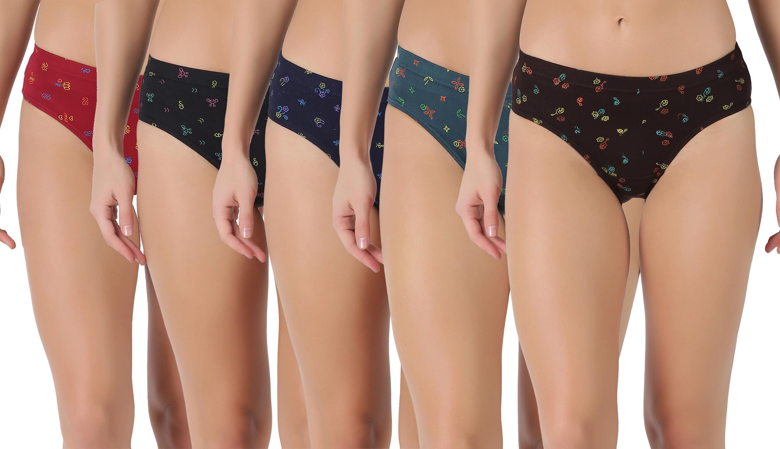 dollar Lehar Super Combed Cotton Women's Printed Hipster Panty - Actual Print May Vary-picture-16