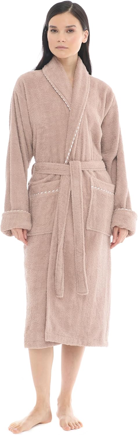 Luxurious Womens Robe, 100% Turkish Cotton, Luxury Robe for Women, Terry Cloth Long Spa Bathrobe