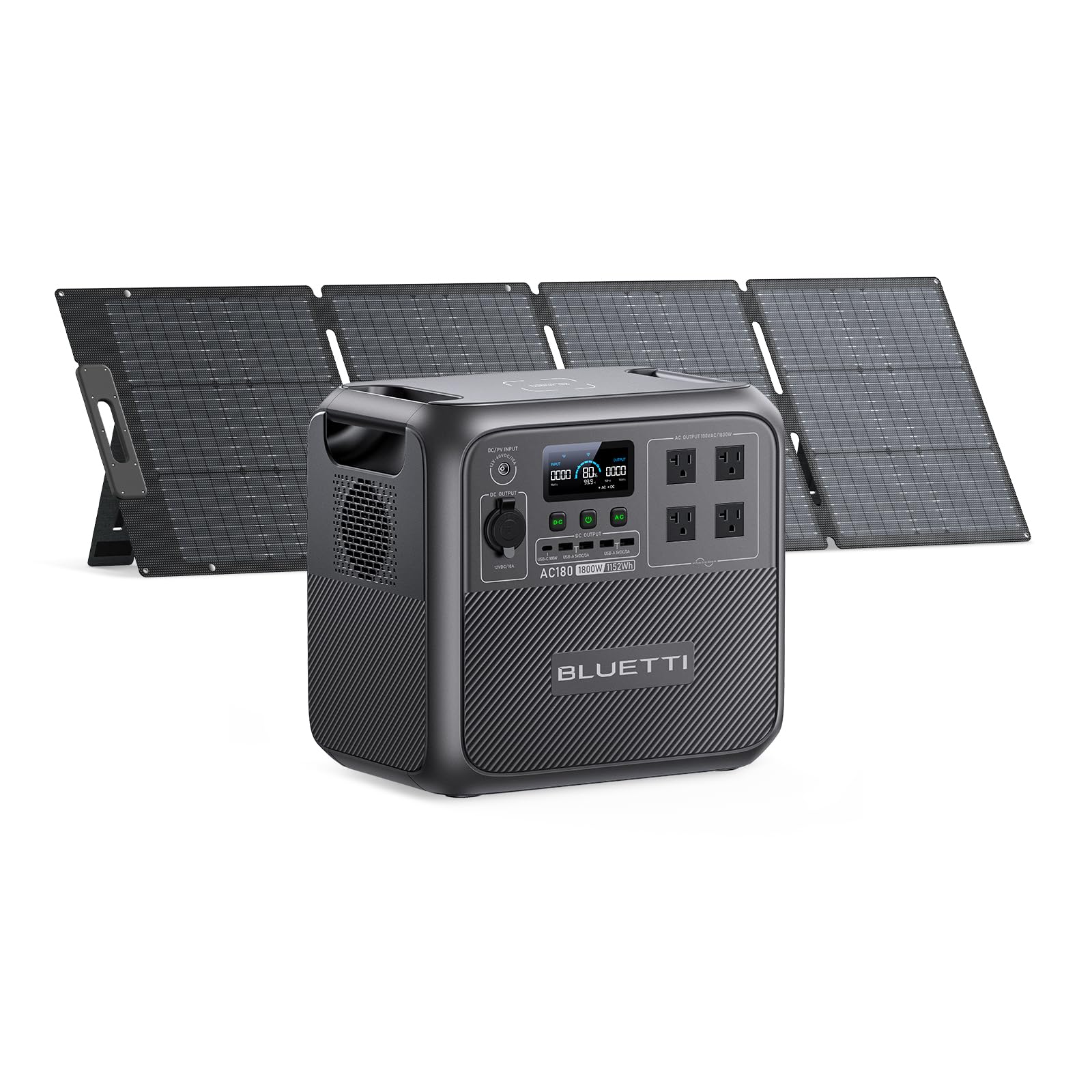 Amazon.co.jp: BLUETTI ポータブル電源 ソーラーパネルセット AC180 