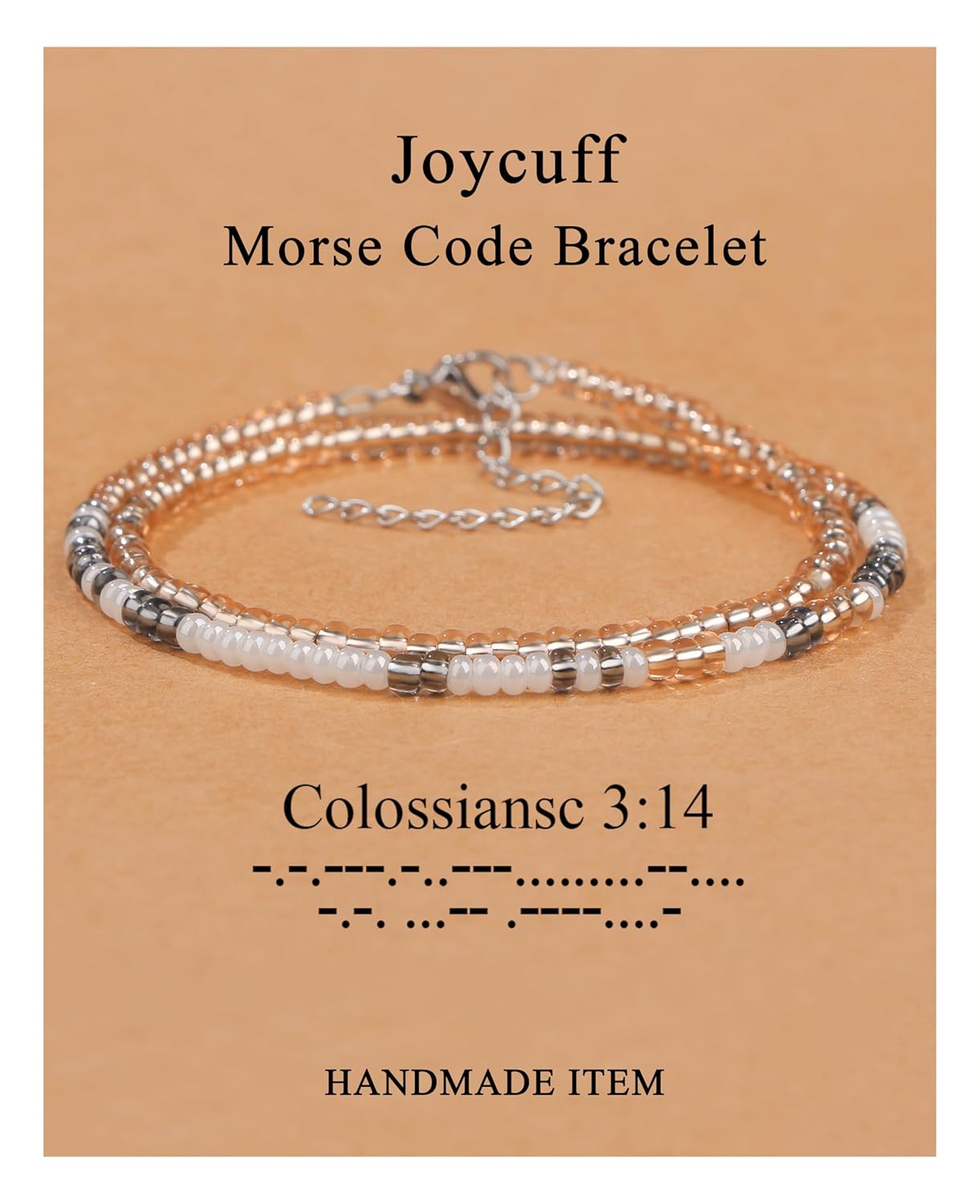 JoycuFF Inspirational for Women Funny Jewelry Birthday Valentines Gifts for Her Mother Aunt Daughter Sister Best Friend Bead