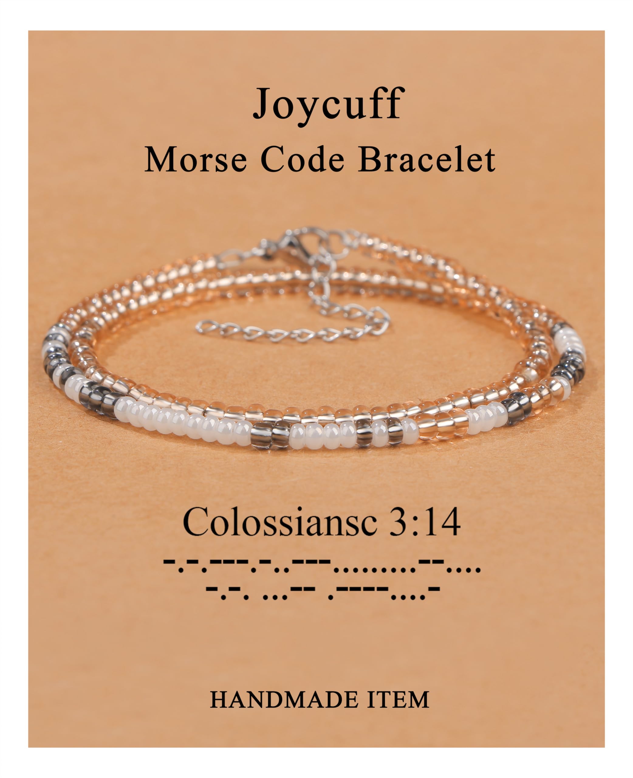 JoycuFF Inspirational for Women Funny Jewelry Birthday Valentines Gifts for Her Mother Aunt Daughter Sister Best Friend Bead